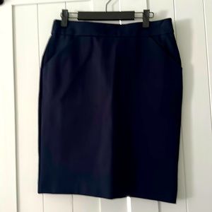 J. Crew pencil skirt,  navy blue